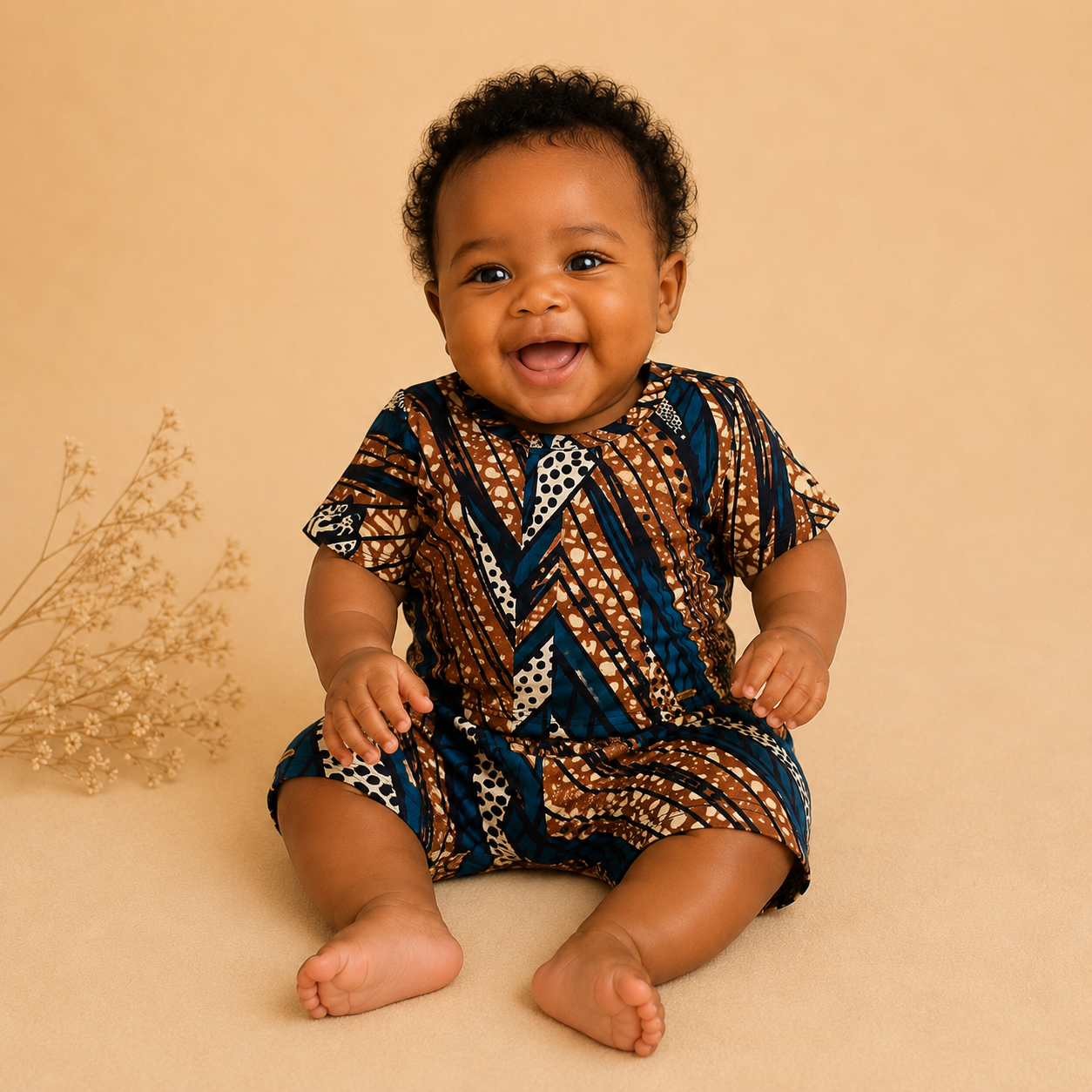 African waxprint Baby Boy Set(449 kr)