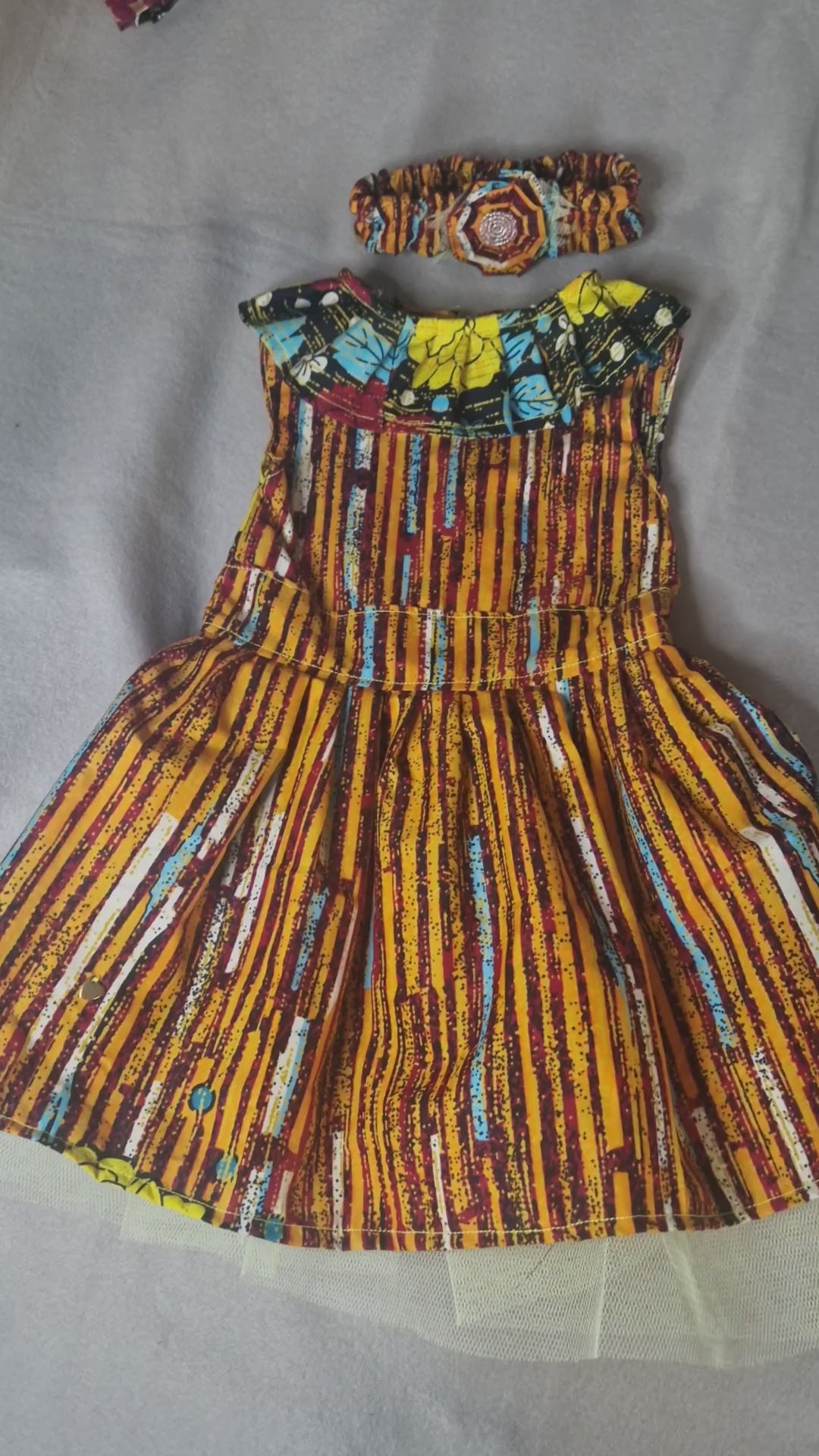 African Baby Dress with Matching Headband | 12–18 Months(549 kr)