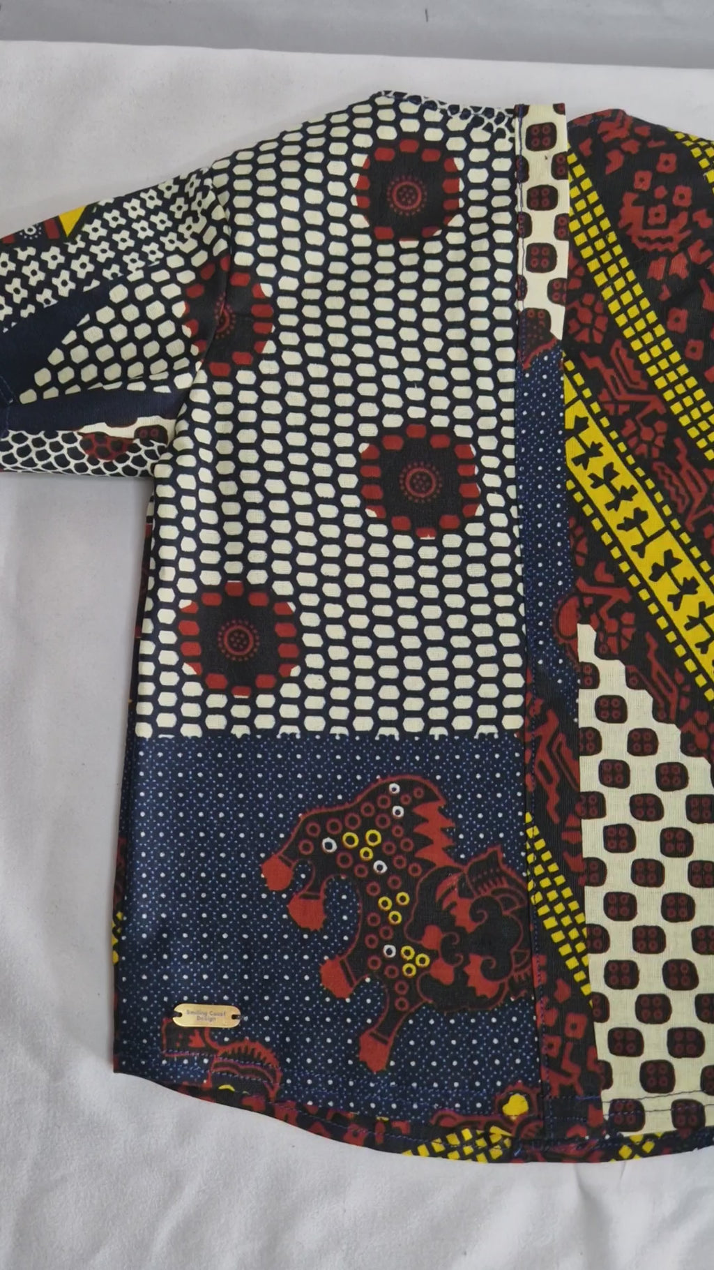 African Baby Outfit Set – Wax Print Shirt & Shorts (429 kr)