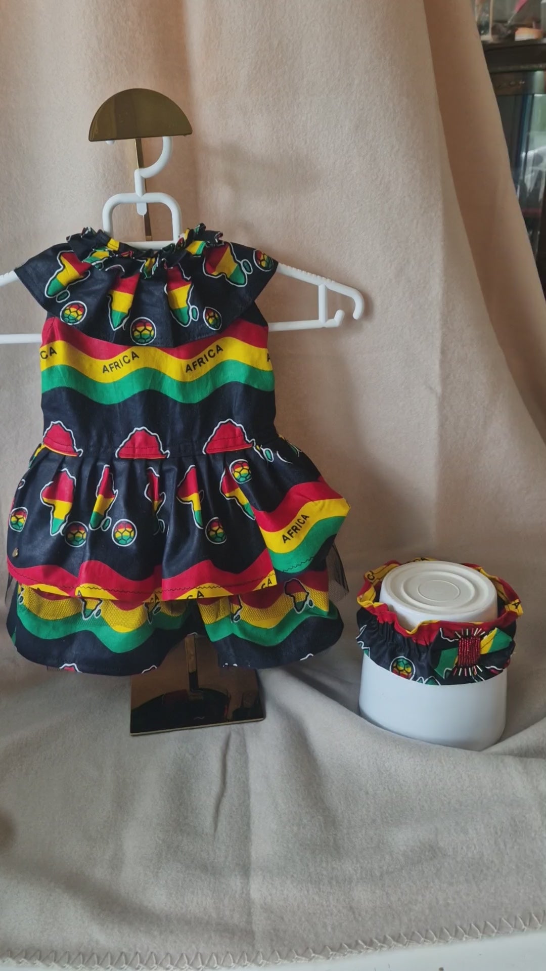 African Heritage Baby Dress & Headband Set /9–12 Months (499 kr)