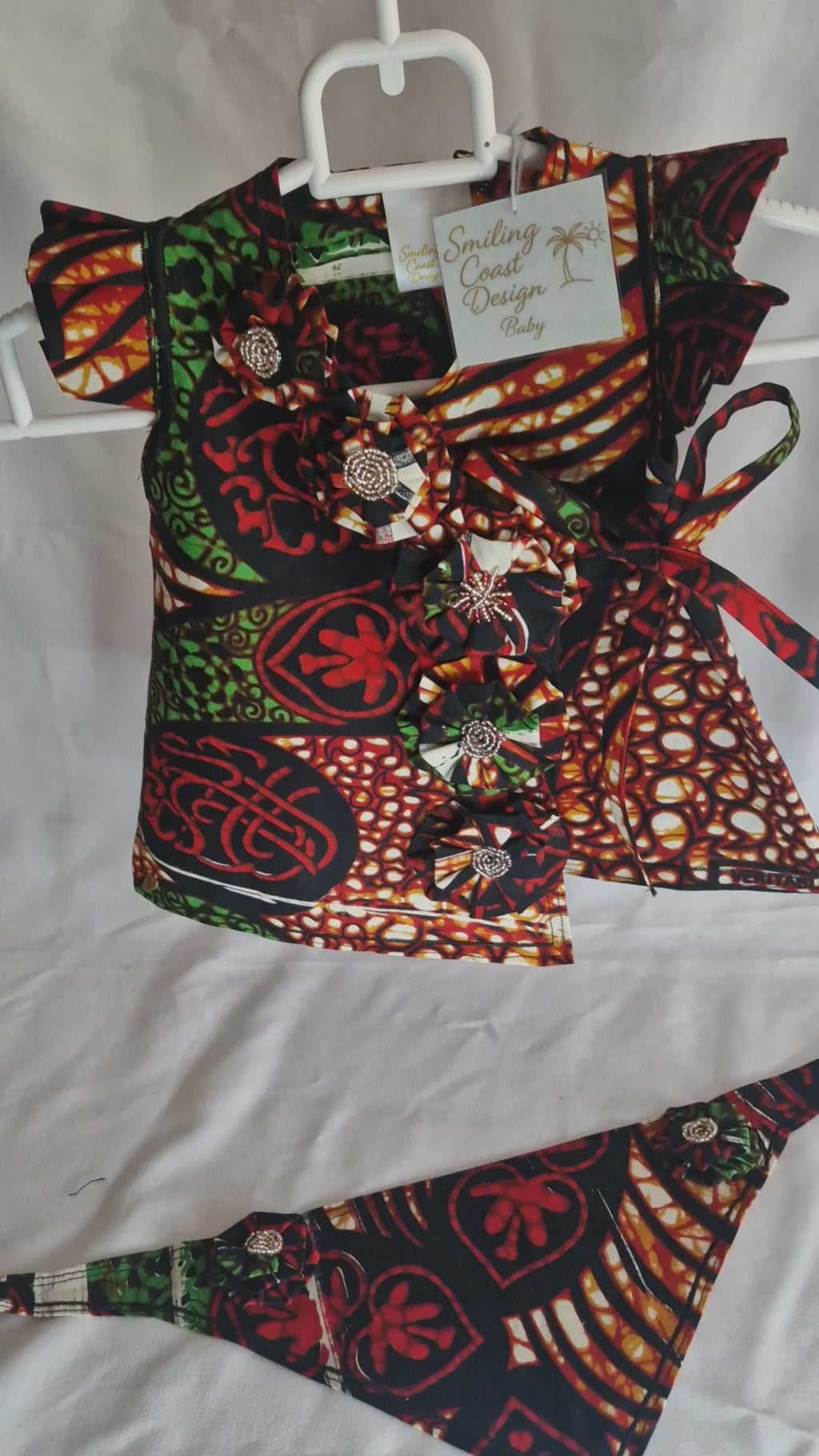 African waxprint Baby dress & Headband Set (399 kr)