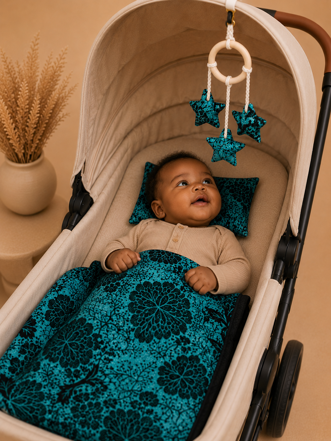 African waxprint /Baby Stroller Set (995 kr)