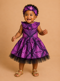 Hot Pink African Print Baby Dress with Matching Headband | 12–18 Months(549 kr)