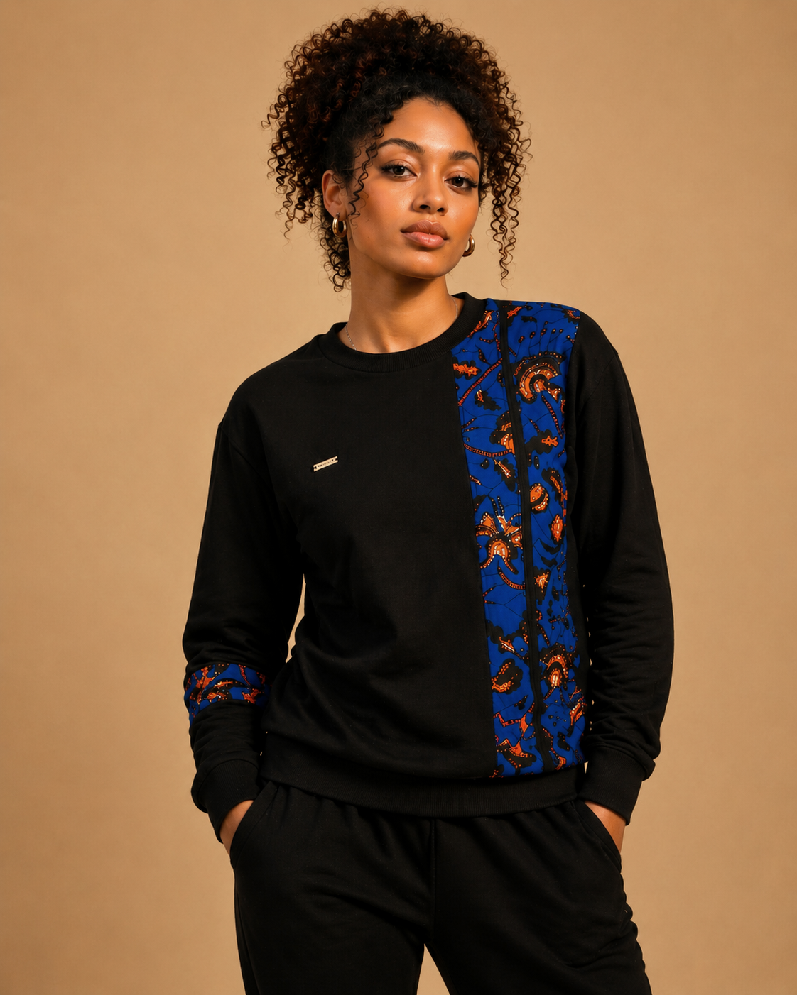 African Waxprint Sweatshirt Size M (895 kr)