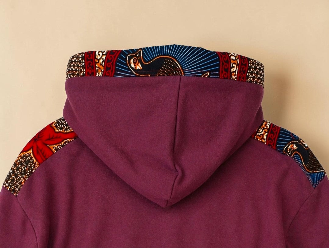 African Waxprint Hoodie Size S (895 kr)