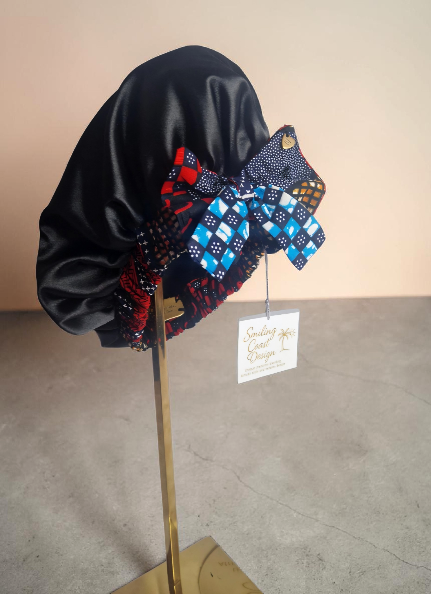 African Waxprint / Satin Bonnet (229kr)