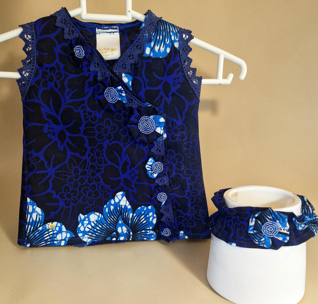 African waxprint Baby Dress & Headband Set(429 kr)