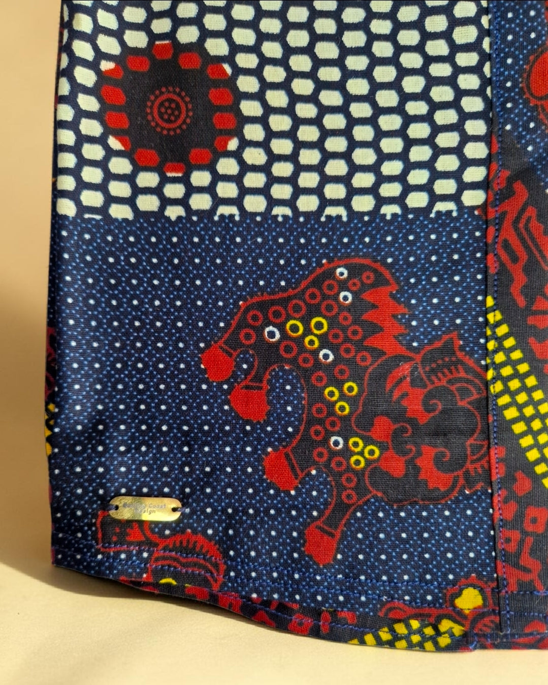 African Baby Outfit Set – Wax Print Shirt & Shorts (429 kr)