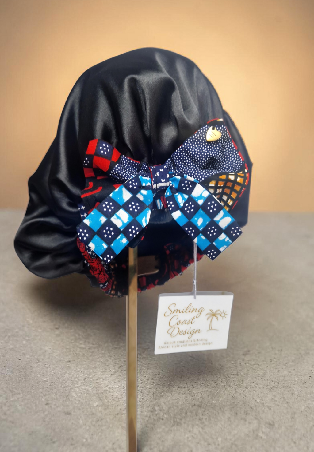 African Waxprint / Satin Bonnet (229kr)