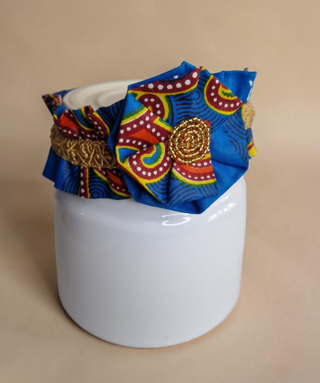 African Wax Print Baby Dress &  Headband Set (429 kr)