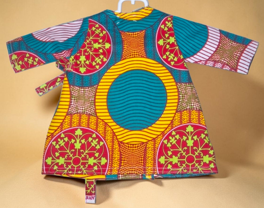 African Waxprint Baby Dress & Headband Set (399 kr)