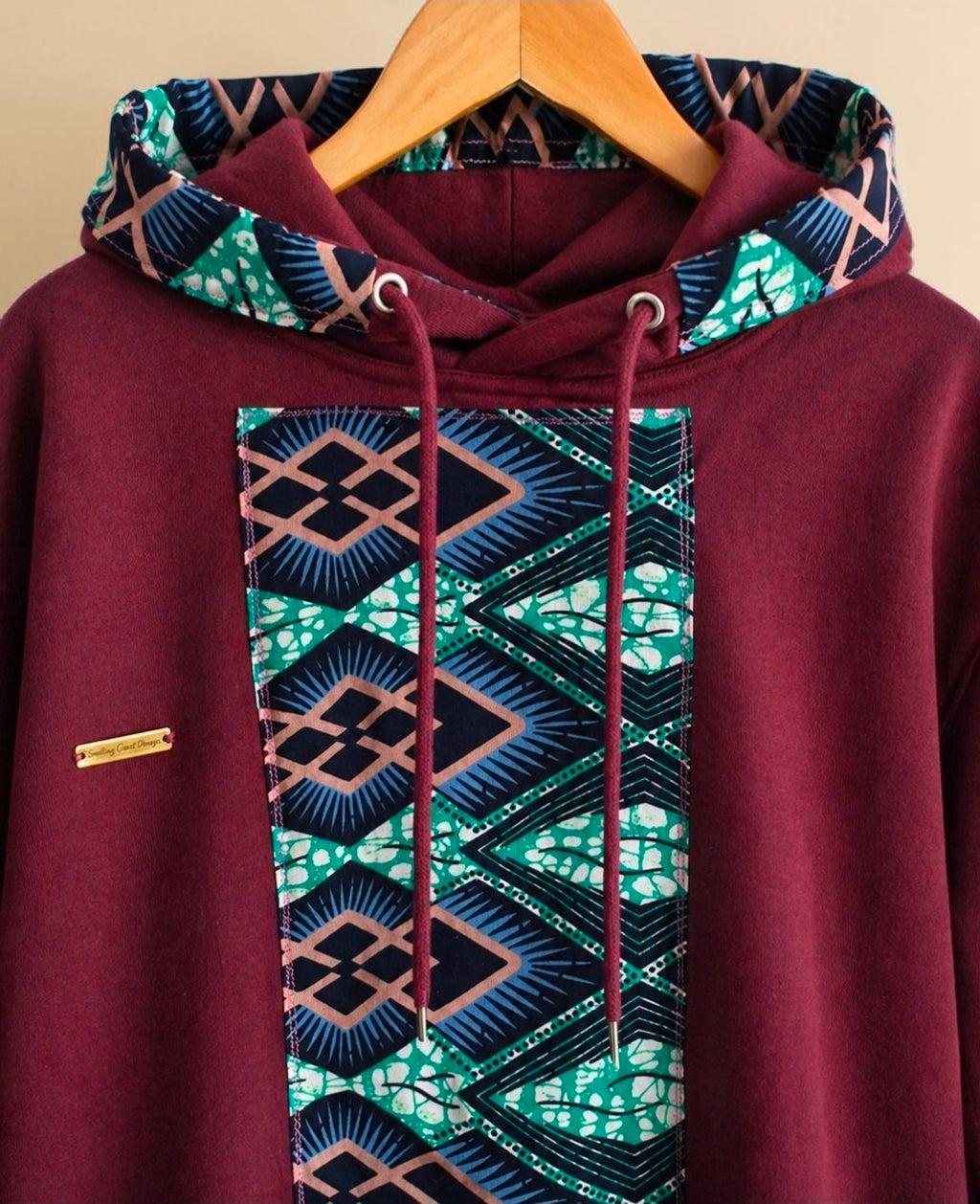 African Waxprint Hoodie Size S (895 kr)