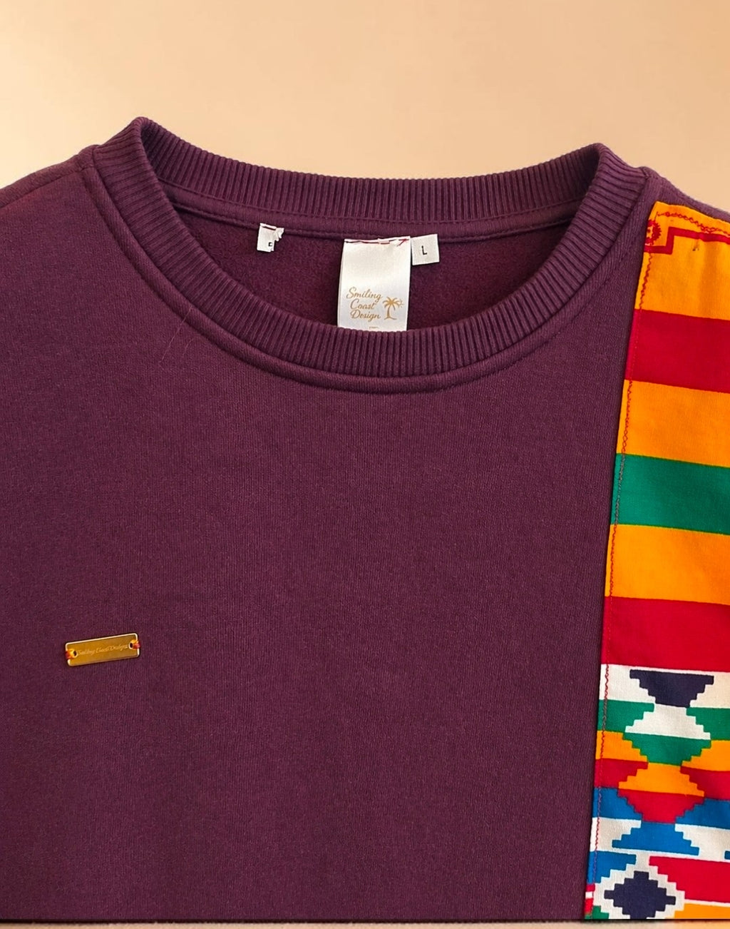 African Waxprint sweatshirt Size S (895 kr)