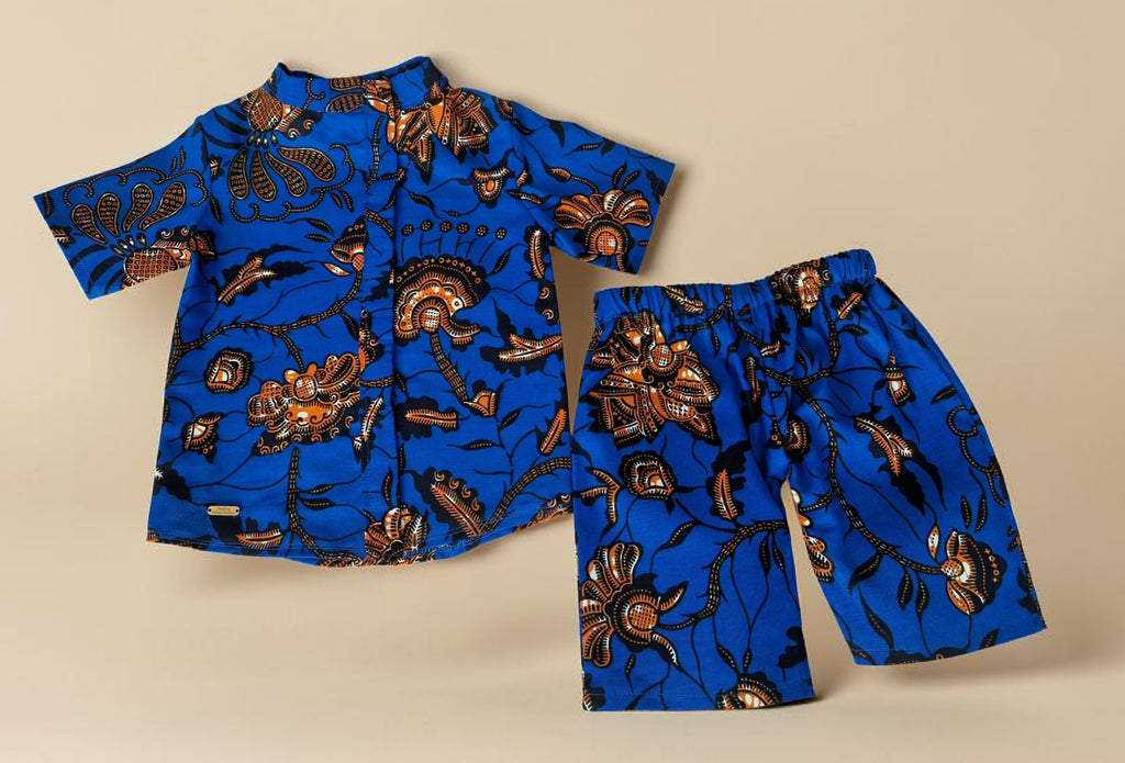 African waxprint baby boy set/ Shirt and Shorts/ 12-18 Months(549 kr)