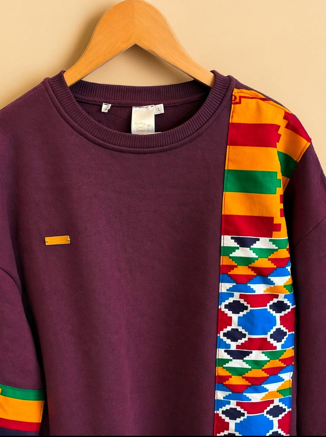 African Waxprint sweatshirt Size S (895 kr)
