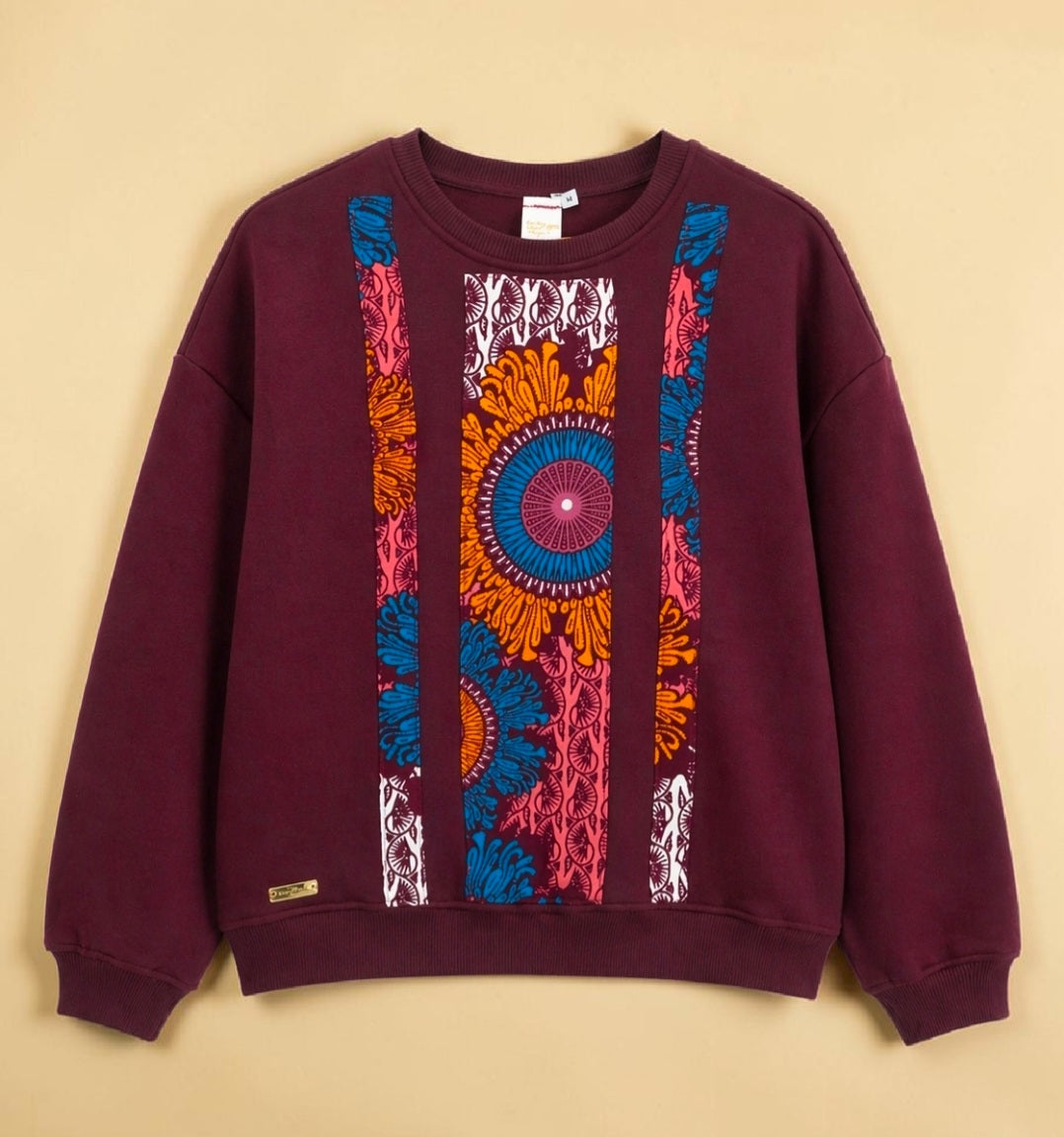 African Waxprint Sweatshirt Size M (895 kr)