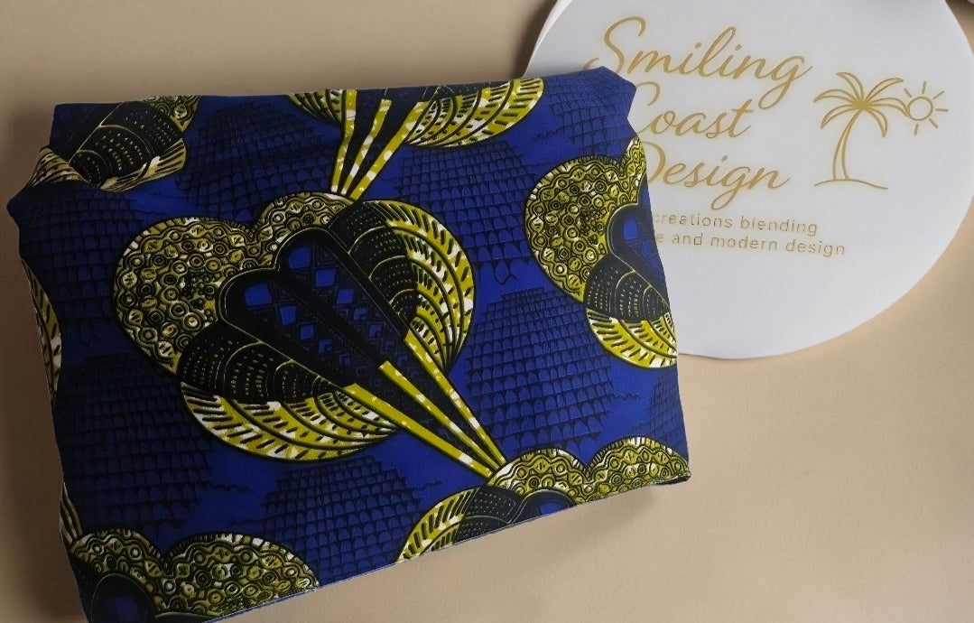 African waxprint/Vegan Leather Shoulder Bag (895 kr)