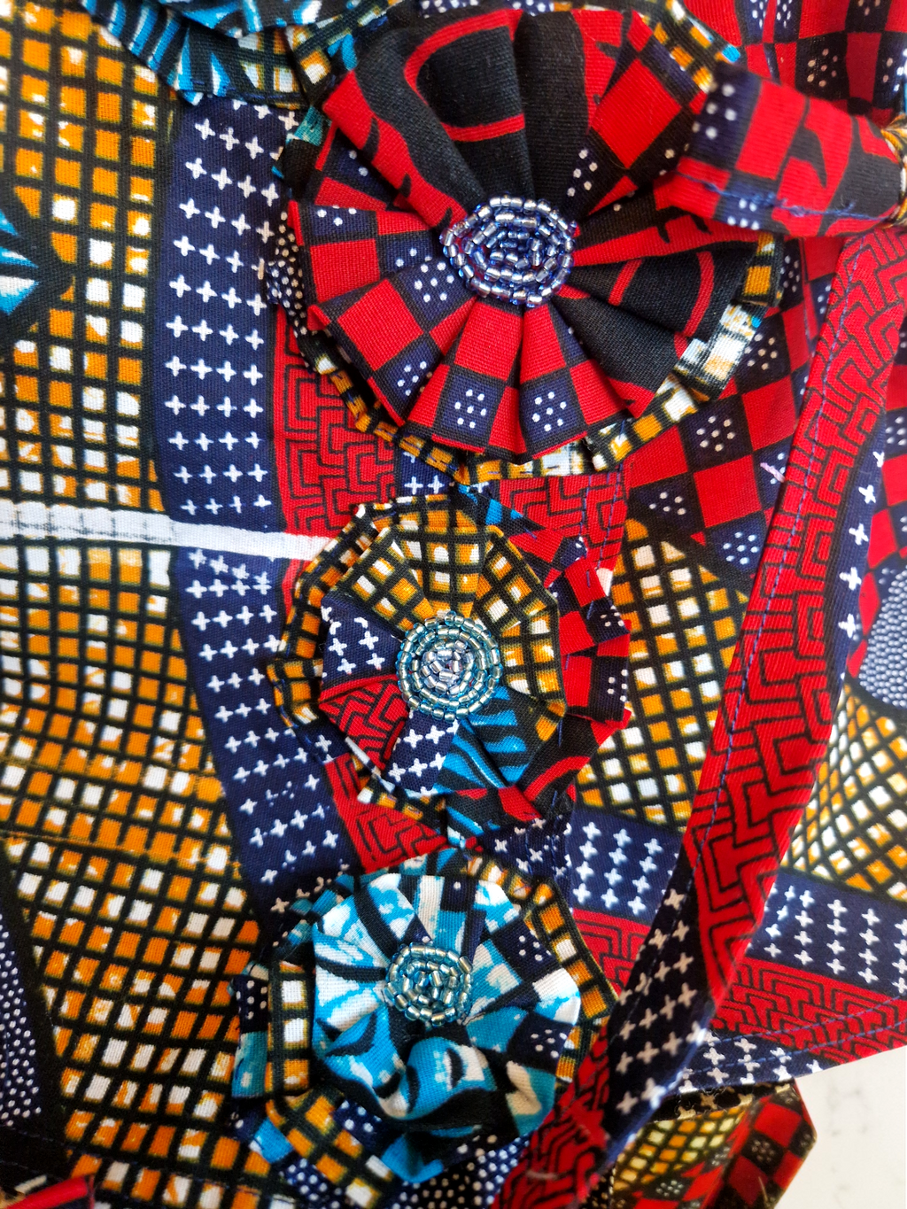 African waxprint Baby Dress and headscarf (399 kr)