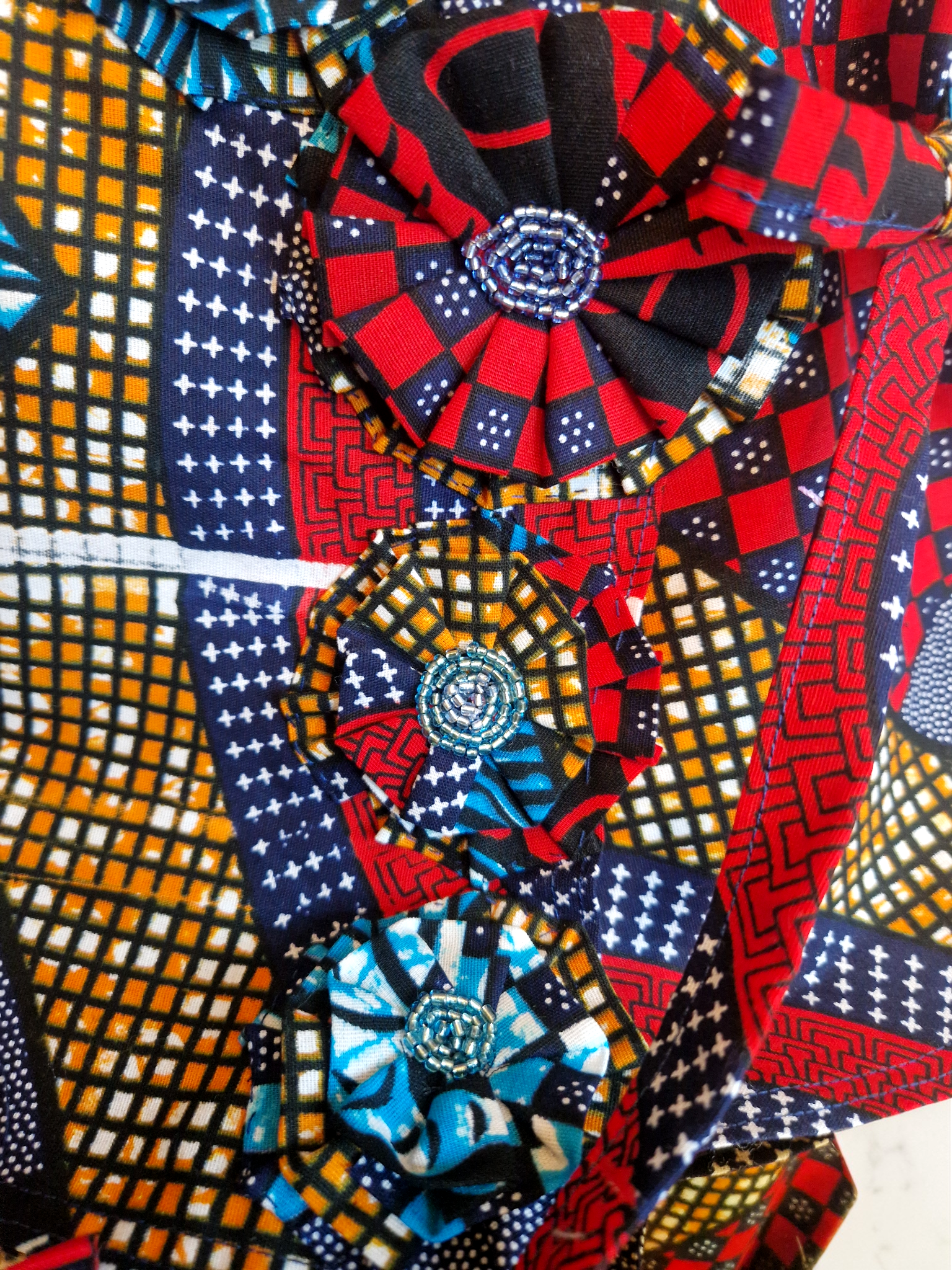 African waxprint Baby Dress and headscarf (399 kr)