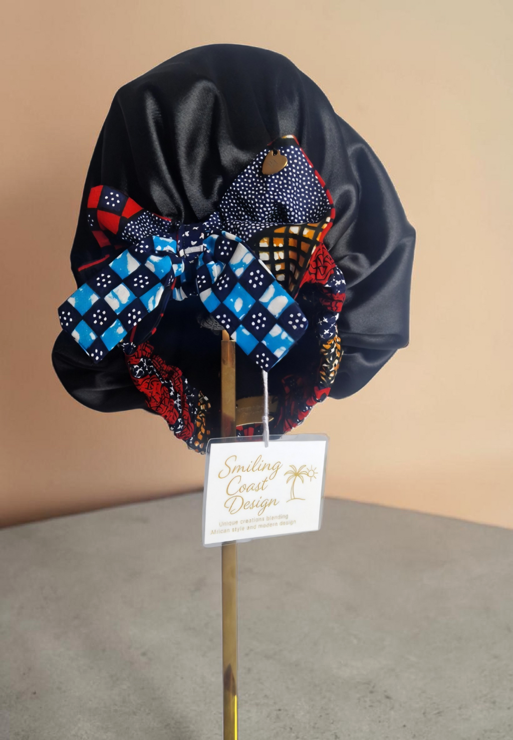 African Waxprint / Satin Bonnet (229kr)