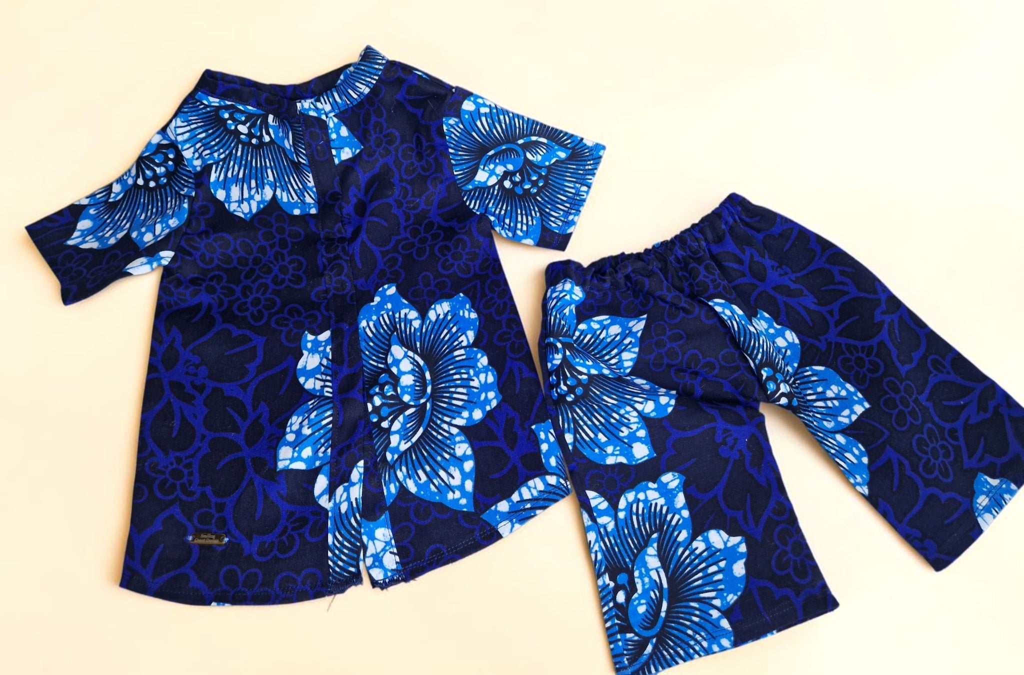 African Wax Print Baby Boy Set | Shirt & Shorts | Size 2–6 Months(449 kr)
