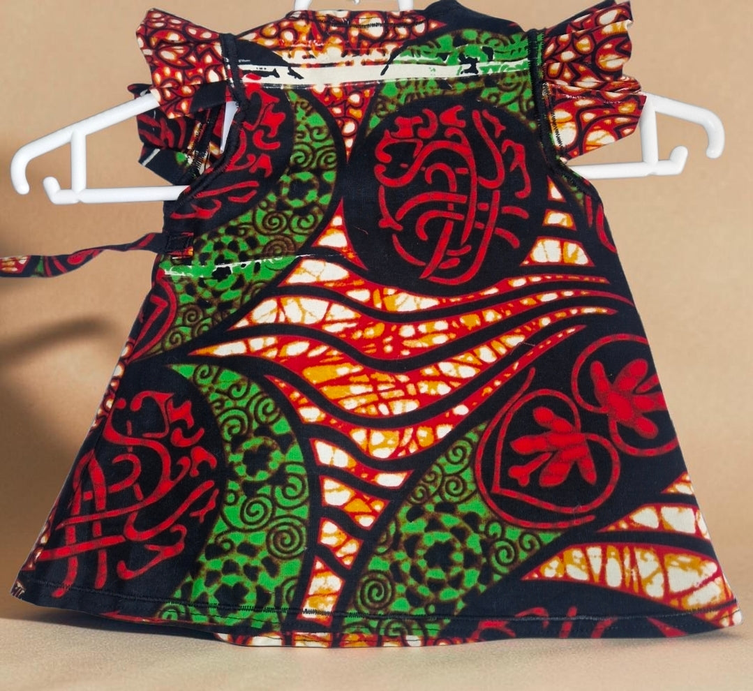 African waxprint Baby dress & Headband Set (399 kr)