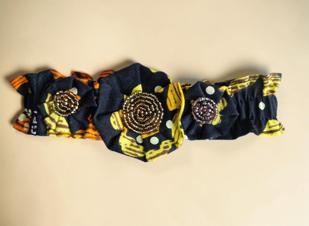African Baby Dress with Matching Floral Headband | 2–4 Months(429kr)
