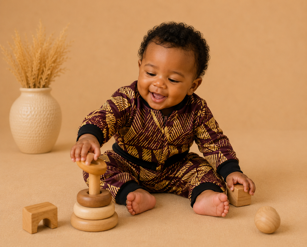 African waxprint Baby Tracksuit(559kr)