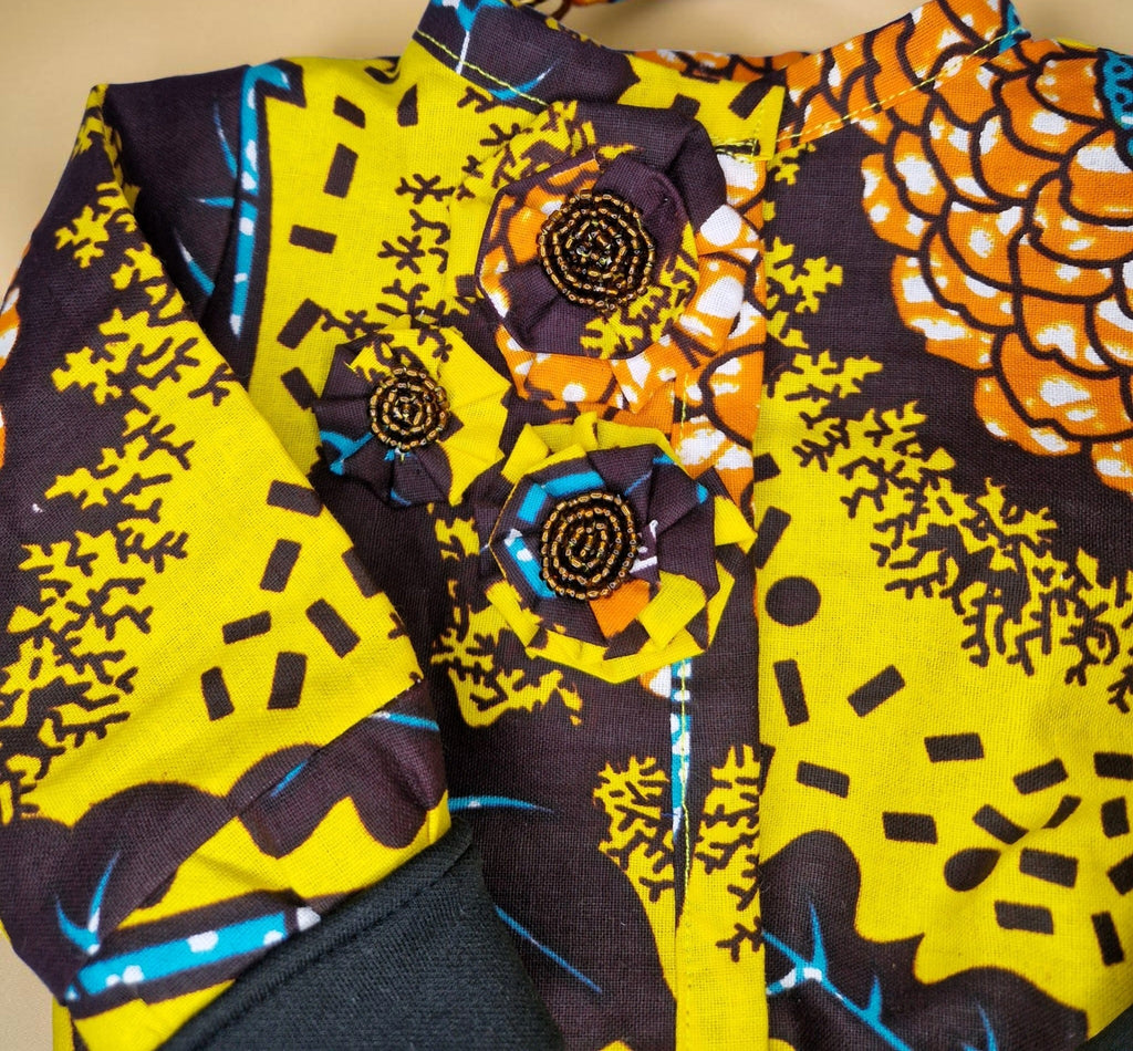 African Waxprint Baby Jacket & Headband Set Size 62 (499kr)