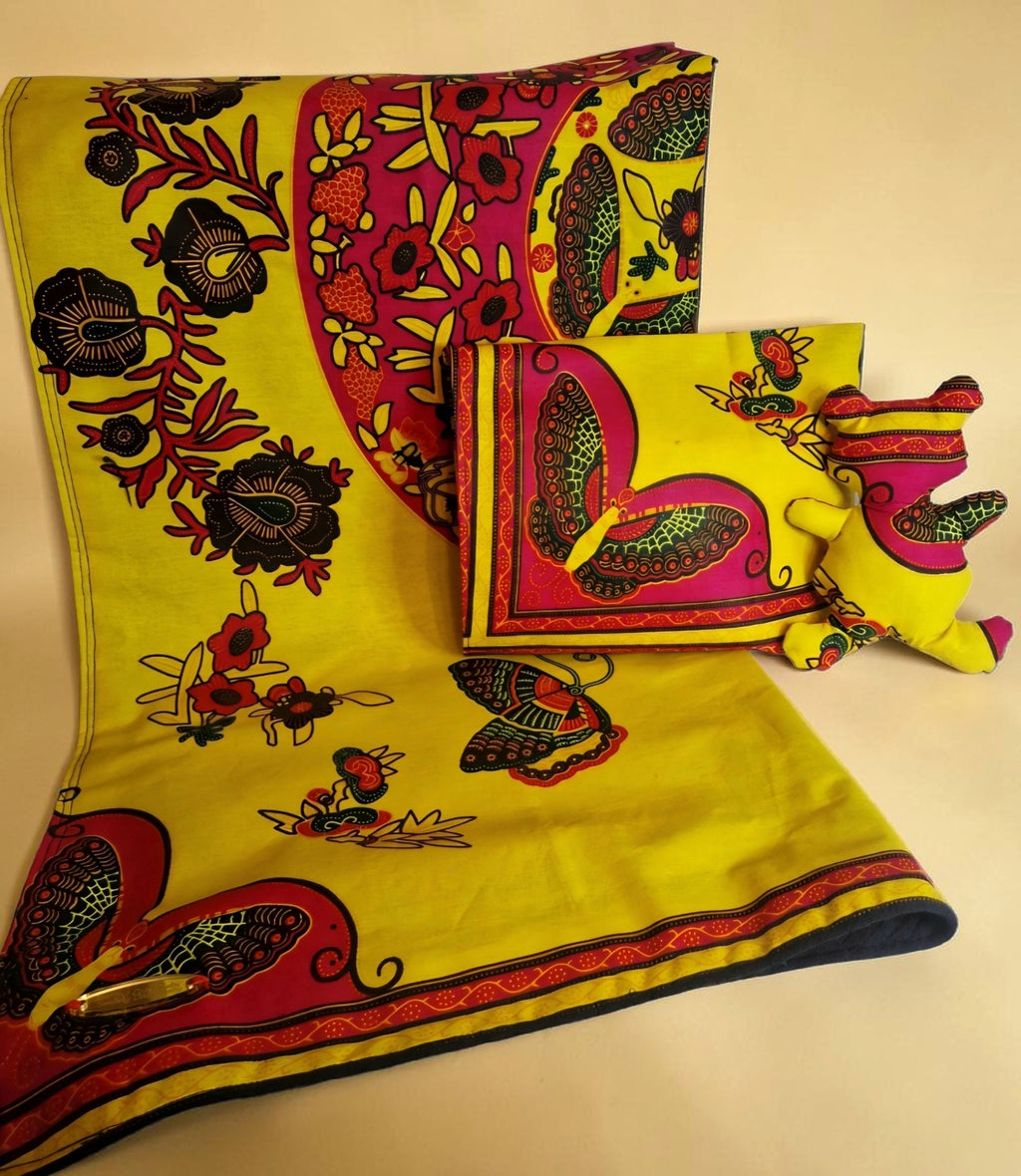 African Wax Print Baby Blanket Set(995 kr)