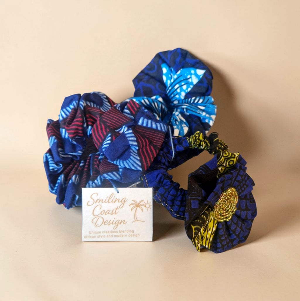 African Waxprint Scrunchie Set (3 Pack)(199 kr)