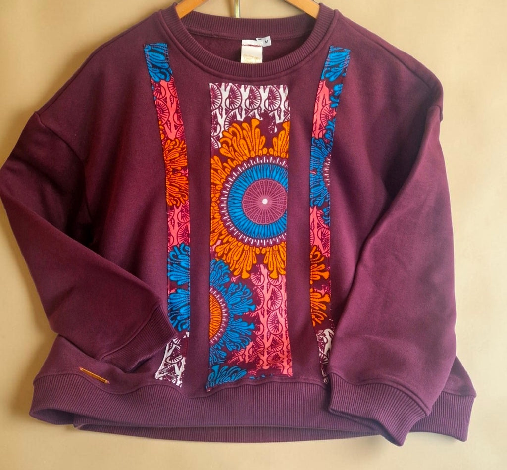 African Waxprint Sweatshirt Size M (895 kr)