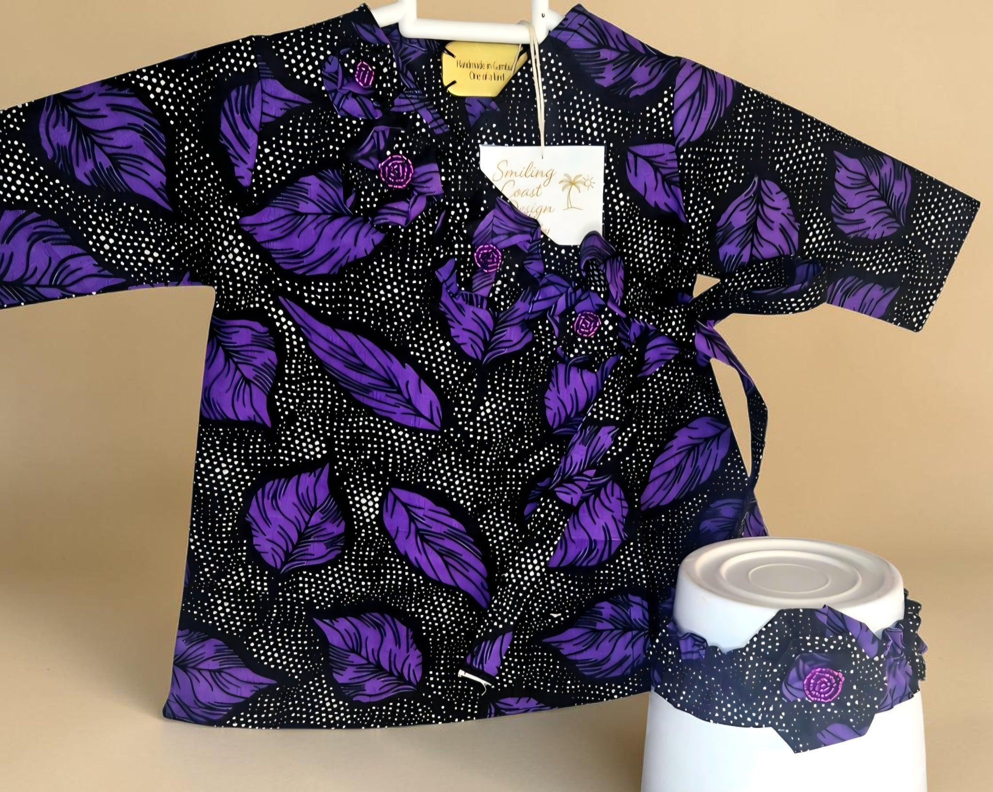 African waxprint Baby Dress & Headband (399 kr)