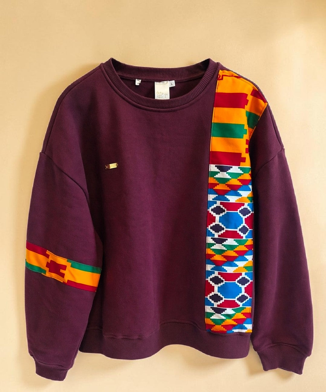African Waxprint sweatshirt Size S (895 kr)