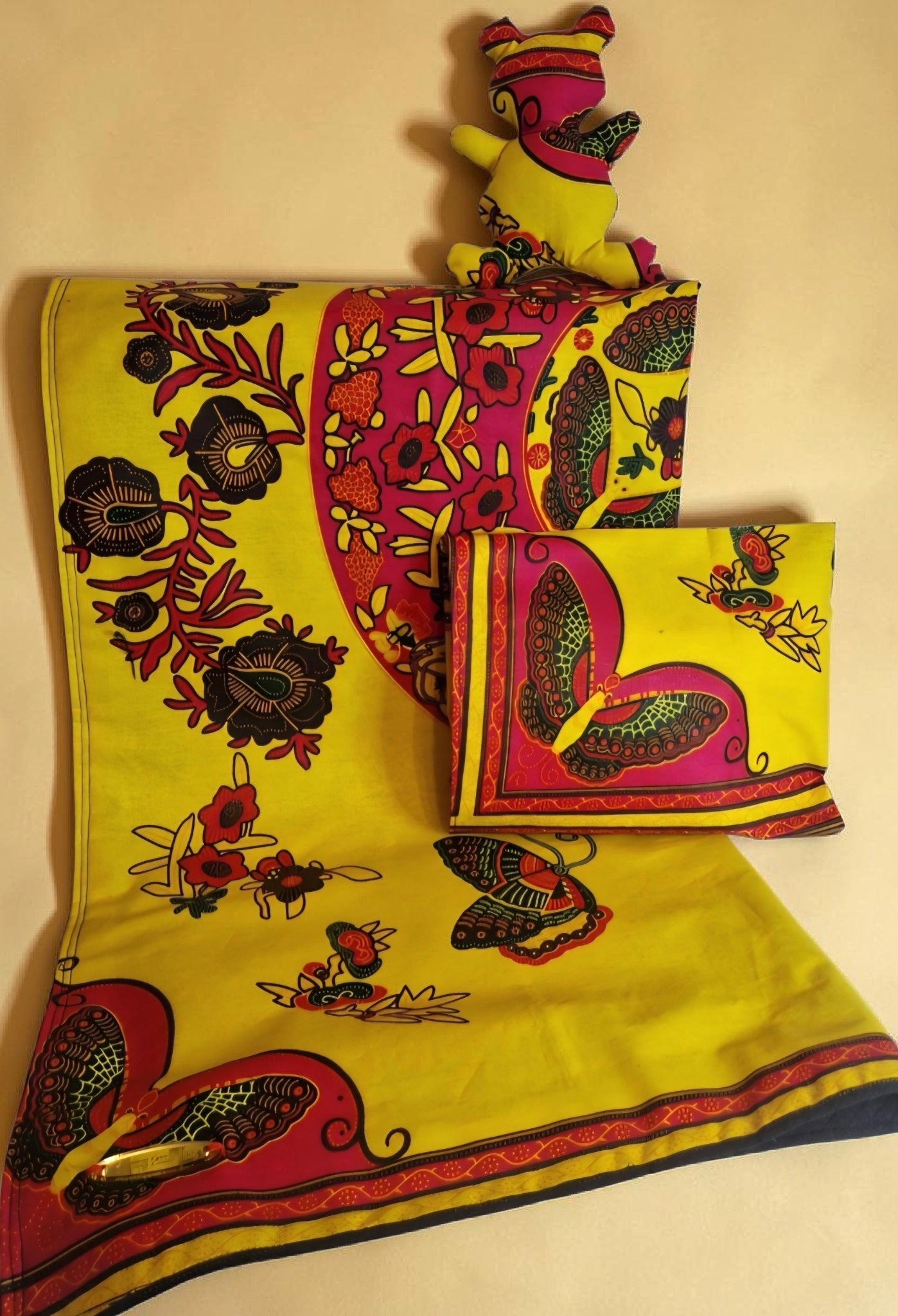 African Wax Print Baby Blanket Set(995 kr)