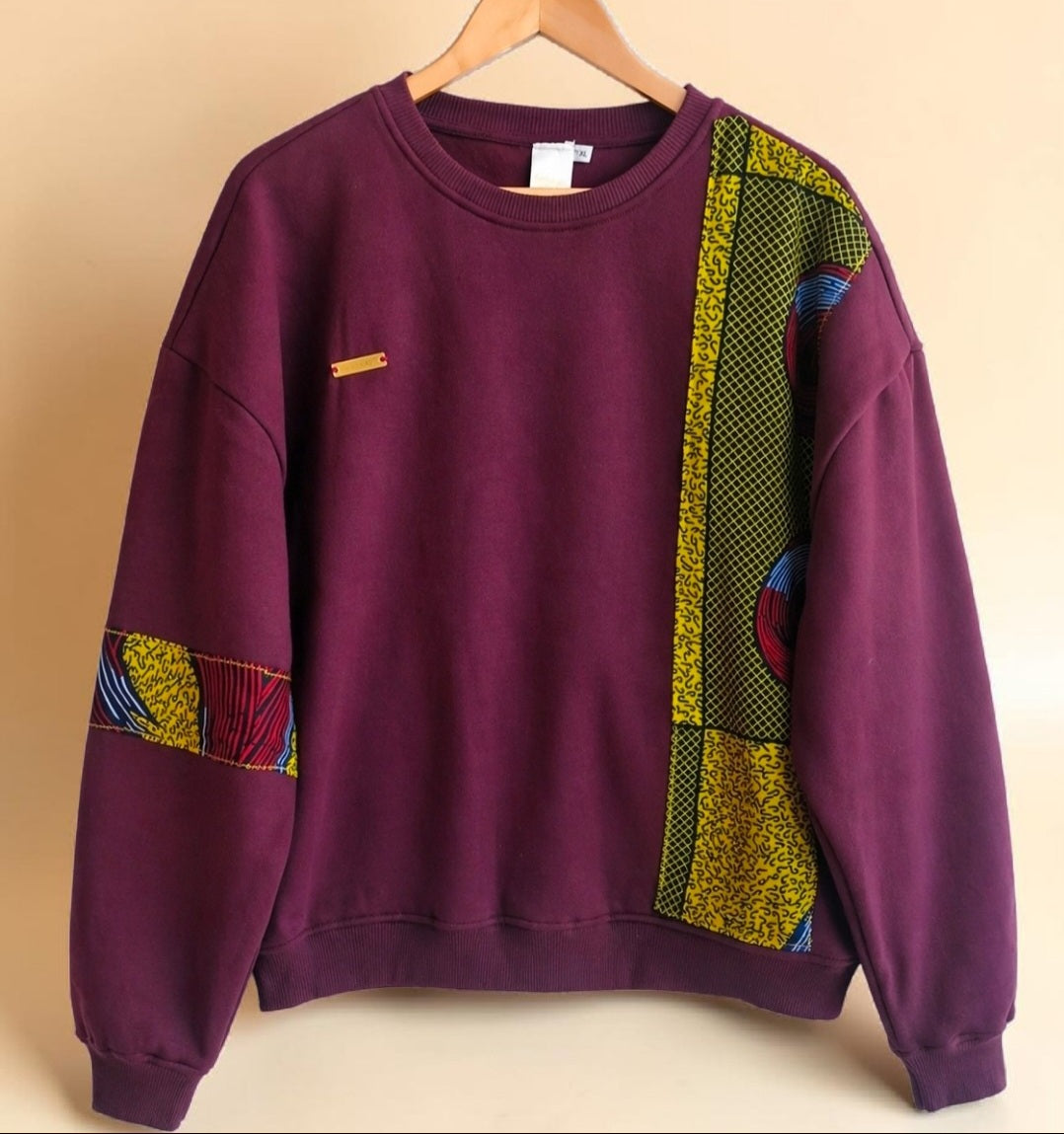 African waxprint Sweatshirt Size XL (895 kr)