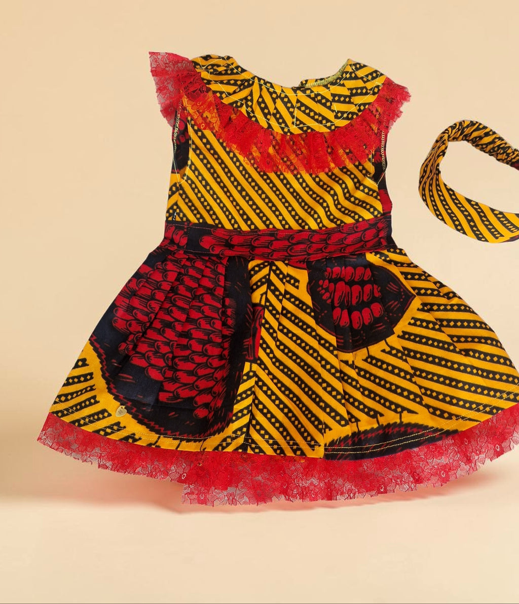 African waxprint baby dress/ Size 12-18 Months(499 kr)