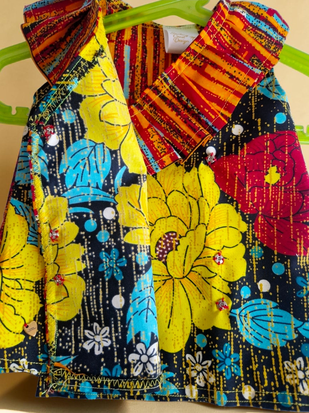 African Wax Print Baby Dress & Headband Set (429 kr)