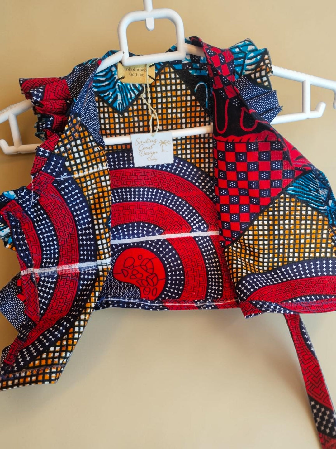 African waxprint Baby Dress and headscarf (399 kr)