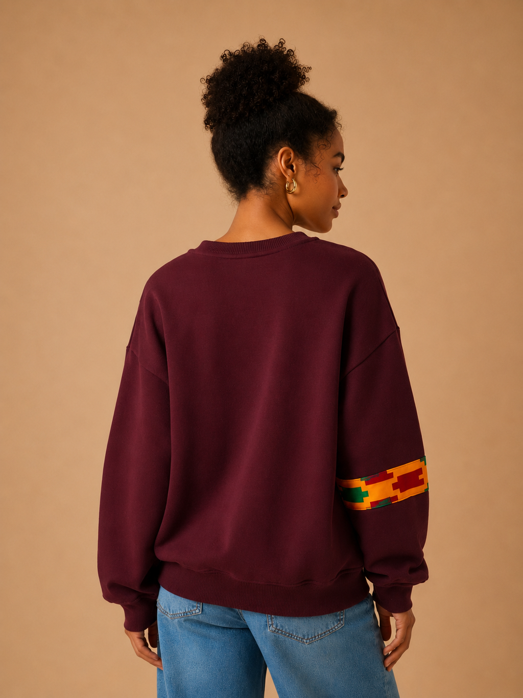 African Waxprint sweatshirt Size S (895 kr)