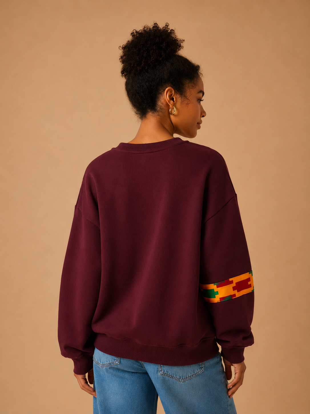 African Waxprint sweatshirt Size S (895 kr)