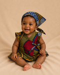 African Wax Print Baby Dress and Headwrap Set (349 kr)