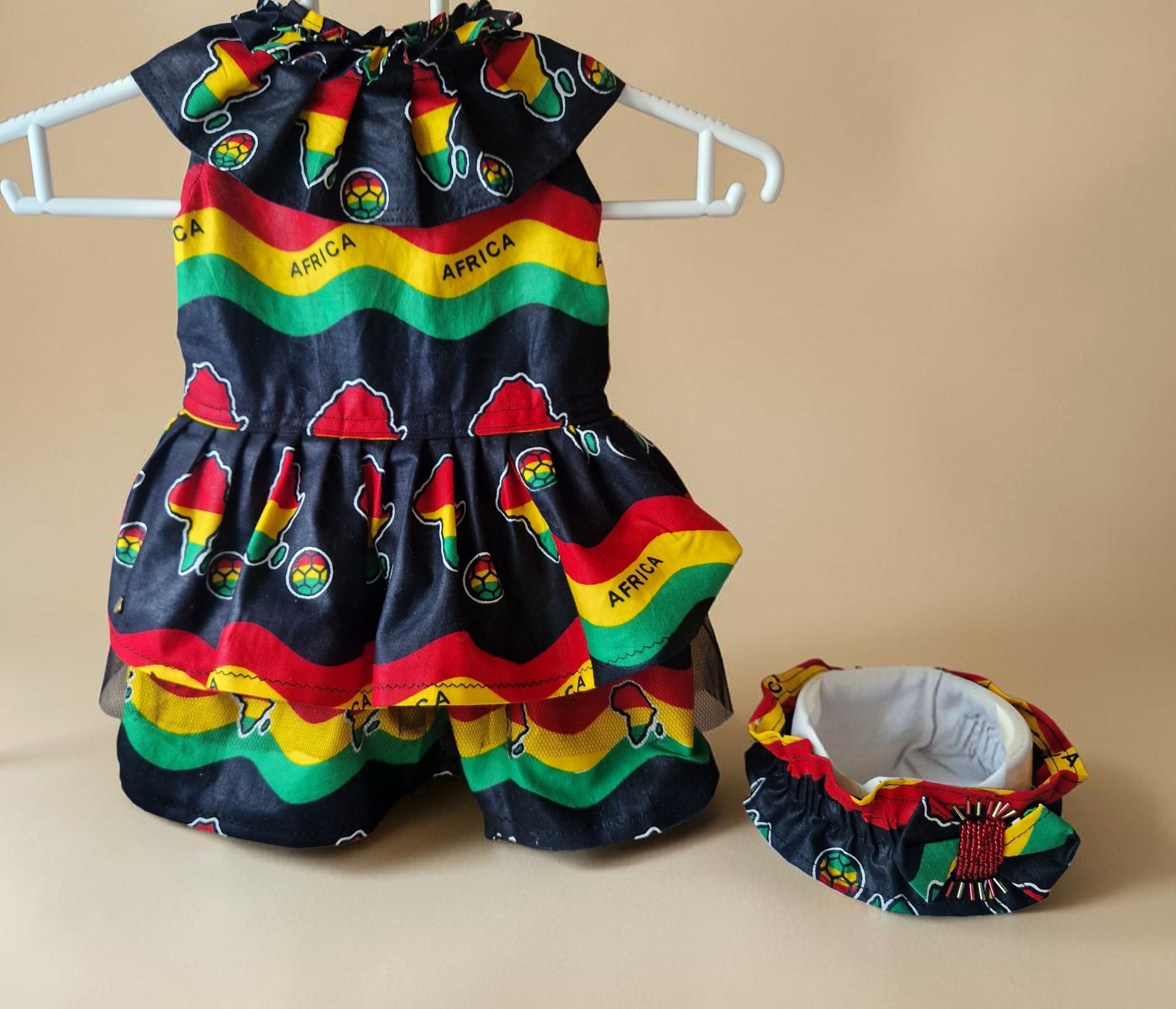 African Heritage Baby Dress & Headband Set /9–12 Months (499 kr)