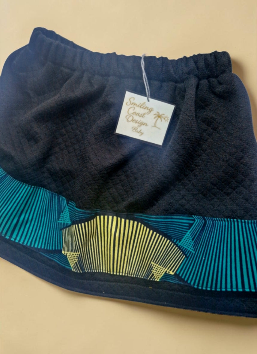African Wax Print/ Baby Skirt & Hat Set (349 kr)