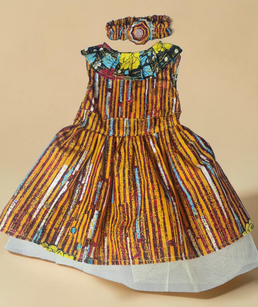 African Baby Dress with Matching Headband | 12–18 Months(549 kr)