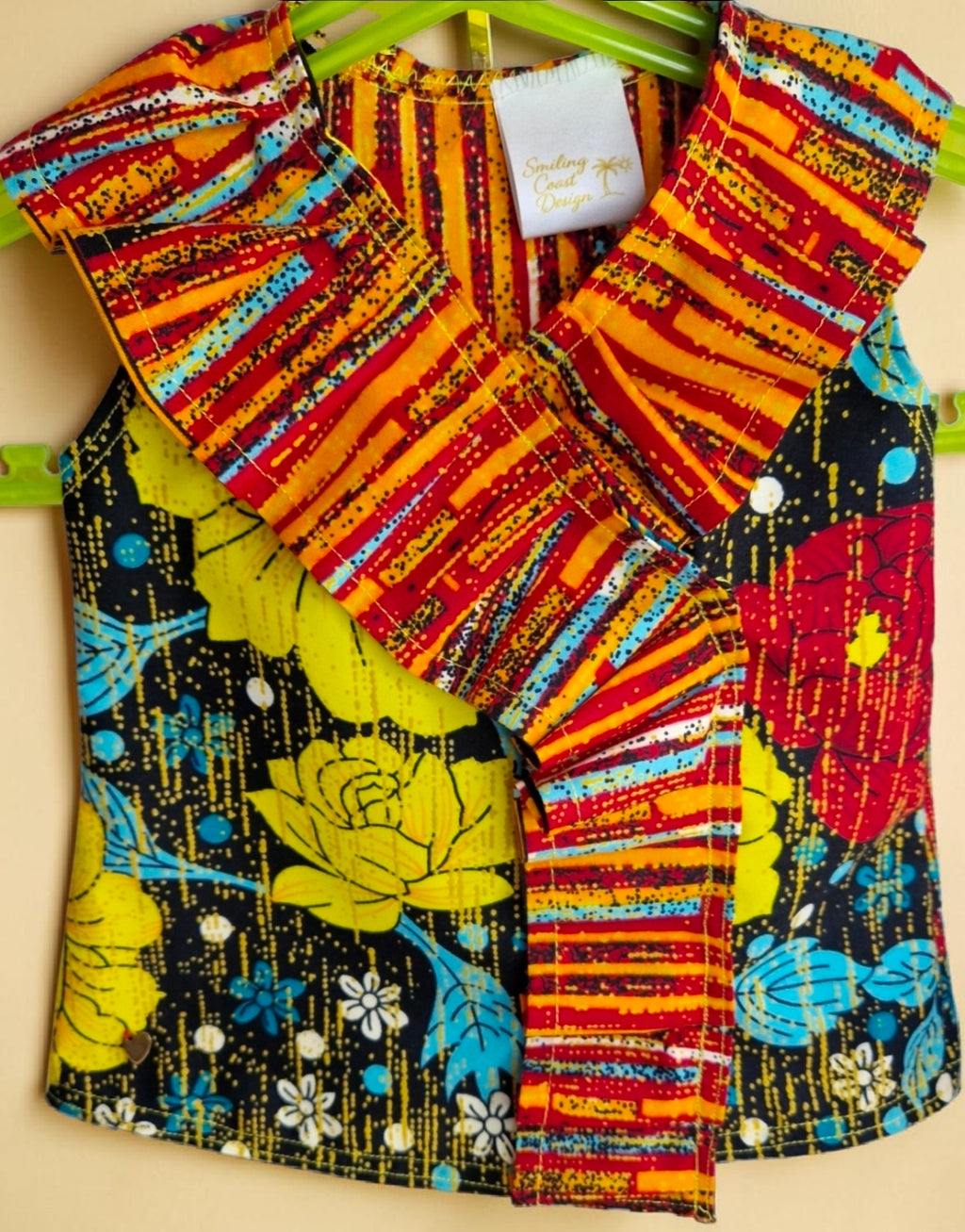 African Wax Print Baby Dress & Headband Set (429 kr)