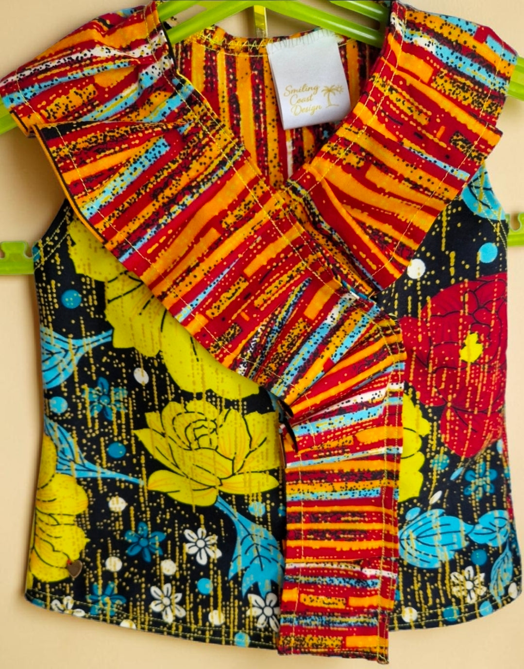African Wax Print Baby Dress & Headband Set (429 kr)