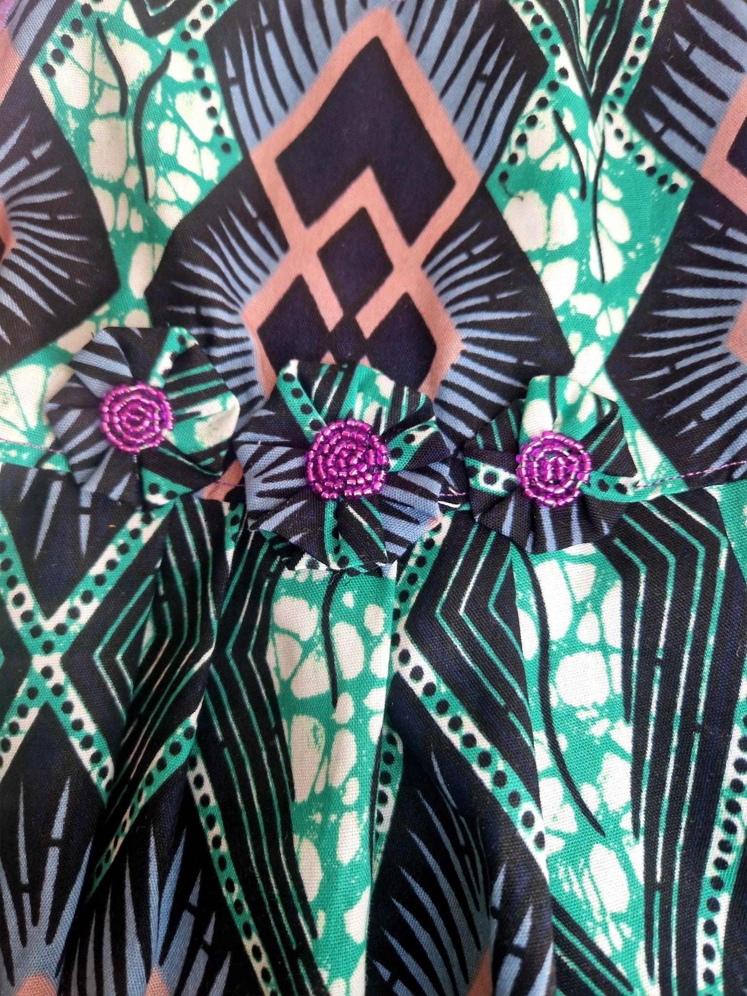 African Waxprint Baby Girl Dress & Headband(449 kr)