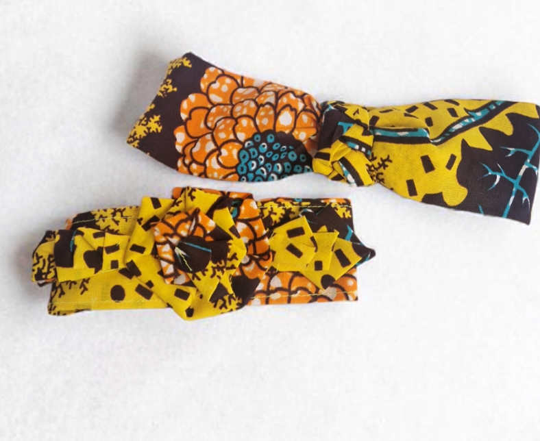 Mommy & Baby- African Waxprint Headband Set (299 kr)