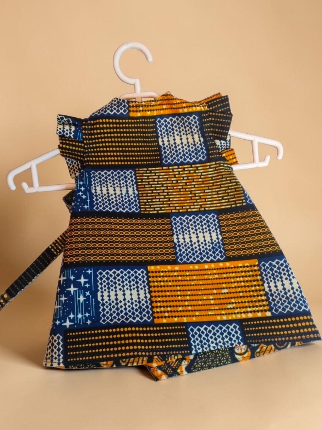 African Wax Print Baby Dress and Headwrap Set (349 kr)